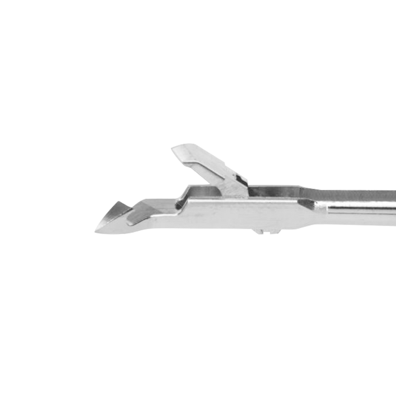 Arthroscopisch chirurgisch instrument-rotatormanchet hechtgrijper-links gebogen